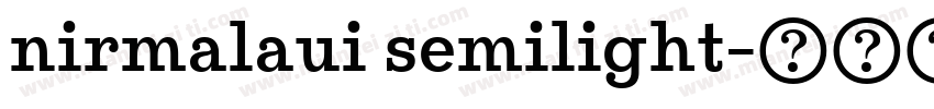 nirmalaui semilight字体转换